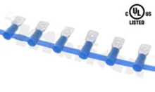 Flat connector; male; 6.3mm; 0.8mm; for wire AWG16-14(0.5-1.5mm2 wire); brass; insulation half