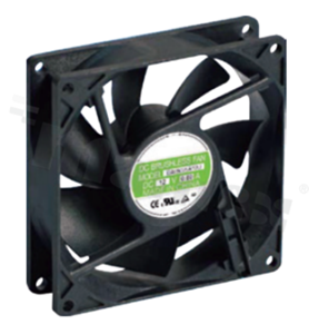 Wentylator; DC; 1.80m3/min; 0.60A; 7.0-13.8VDC; 7.20W; 4000RPM; 47dBA; 24 AWG; plastik; -10+70 st.C; 78g; 92x92x25mm