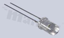 Dioda LED sygnalizacyjna; THT; 5mm; niebieski; 464-474nm; 3800-6500mcd/20mA; 2.8-3.4V; water clear; 25 stopni