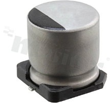 Electrolytic capacitor; SMD; UWX 100uF; 25V; 85deg.C; 6.3x5.4; 20%; 2000h