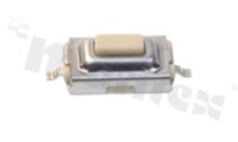 Przełącznik Tact Switch; SMD; wymiary korpusu 3.7x6.1; h=2.5mm; pionowy; o sile nacisku 180gf; przycisk prostokątny
