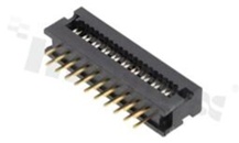 Złącze kablowe do PCB; w rastrze 2.54mm; 20-stykowe; do przewodu wstążkowego AWG#26-#28