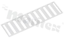 Terminal block marker; strip; WMB; 10x21-40; snap-in assembly; white