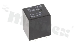 Electromagnetic relay; contact rating current 20A; coil voltage 12VDC; make contact (1A); coil power 1.1W; 15A/14VDC