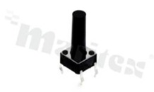 Przełącznik Tact Switch; THT; wymiary korpusu 6.0x6.0; h=14mm; pionowy; o sile nacisku 160gf; przycisk okrągły