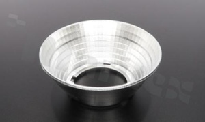 Reflector for LED COB; angle: 46 to 67 degrees FWHM; Number of LEDs: 1; Dimensions: round 82mm; Height: 31mm; meterial: PC; Fastening: socket