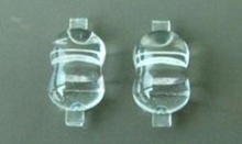 Lens for LED high power; angle: oval 60 x 135 degrees ; Number of LEDs: 1; Dimensions: 18x9.3mm; Height: 7.37mm; material: PC; Fastening: glue; frame