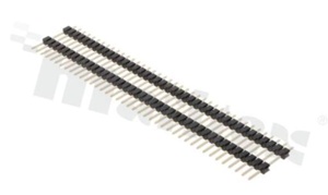 Pin Header; pitch 2.54mm; 1x40 pins; assembly: THT; male; straight; single row 2-level; 6.0/12.0/3.0mm;