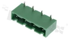 Listwa zaciskowa rozłączalna; w rastrze 7.50mm; 4-torowa; męska; kątowa; zabudowana;  UL 300V/15A; TUV:400V/20A