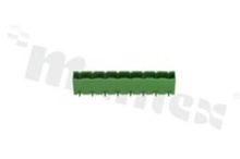 Listwa zaciskowa rozłączalna; w rastrze 7.50mm; 08-torowa; męska; kątowa; zabudowana; UL 300V/15A