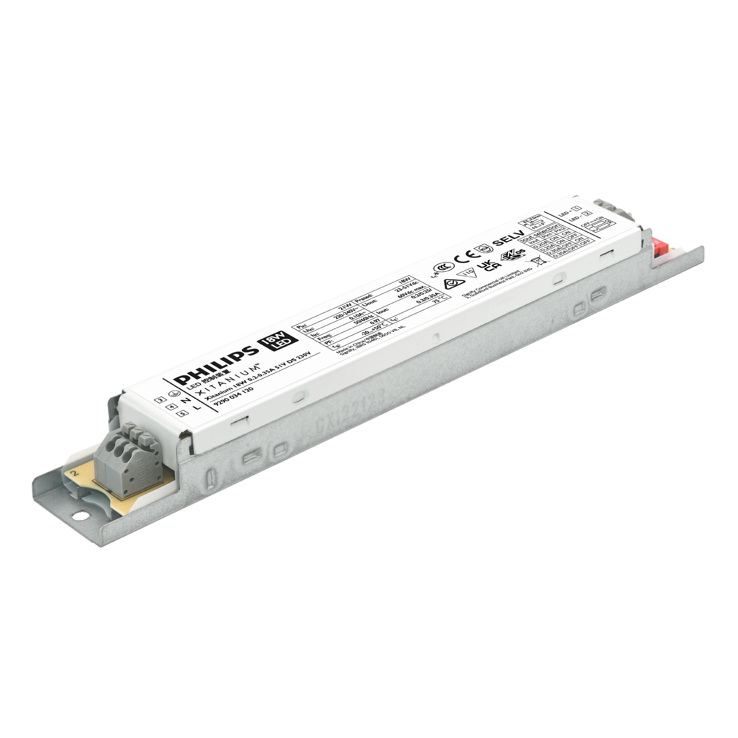 Power supply; LED; 72W; 23-51V; 1.2/1.4A; 220-240VAC; 186-250VDC; IP20