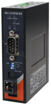 Industrial 1-port RS-232/422/485 to fiber media converter; single-mode; SC; 40km; TX 1310/RX 1550 nm; operating temperature -40+75 deg.C; DIN rail mountable