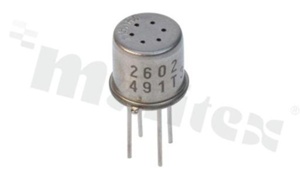 MOS-type air pollutants gas sensor; range: 1-10ppm C2H5OH; supply: 5V; power: 240 mW