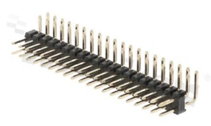 Pin Header; pitch 2.00mm; 2x20 pins; assembly: THT; male; angled; double row