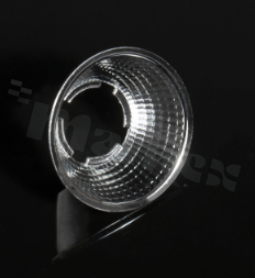 Reflector for LED COB; angle: 24 degrees; Number of LEDs: 1; Dimensions: round 50mm; Height: 17.98mm; material type: aluminium; Fastening: snaps; color: metal