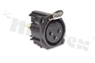 Connector: XLR; socket; female; 6A; 133V; PIN: 3; straight; THT; gold-plated