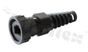 Casing Plug RJ45; strain relief; latch; IP67