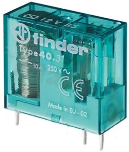 Electromagnetic relay; bistable; contact rating current 10A; coil voltage 24VAC,24VDC; 1 make contact (1A); 10A/250VAC,10A/24VDC; mounting: PCB, socket