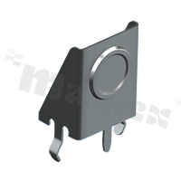 Uchwyt pod baterię; styk guzikowy; AA, CR2, A; THT