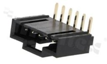 Header for PCB; pitch 2.54mm; 6-contacts; THT; male; side entry; 250V/3A