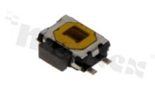 Przełącznik Tact Switch; SMD; wymiary korpusu 4.75x3.5; h=3.5mm; kątowy; o sile nacisku 180gf; przycisk prostokątny