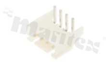 Header for PCB; pitch 2.50mm; 4-contacts; THT; male; side entry; 250V/3A