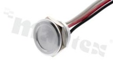 Piezoelectric switch; monostable; 16mm; cable; stainless steel; IP65.