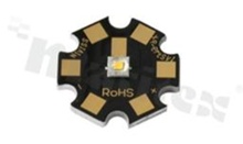 1xLED CREE XP-E2 module; PC AMBER; Q4-100lm/350mA; BIN: Y2; star; 22mm; black soldermask; RoHS