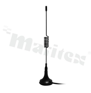 Antenna; whip; 900-1800MHz; 5.0dBi; VSWR<1.3; linear; SMA; magnetic; 208mm