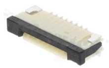 ZIF connector for FFC/FPC; pitch 1.00mm; 8-contacts; SMD; side entry; downside contacts