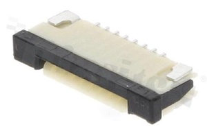 ZIF connector for FFC/FPC; pitch 1.00mm; 8-contacts; SMD; side entry; downside contacts