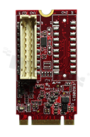 Expansion board M.2 -> single isolated GbE LAN; oper. temperature: 0+70 deg.C
