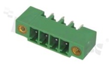 Listwa zaciskowa rozłączalna; w rastrze 3.81mm; 4-torowa; męska; pionowa; z zaczepem śrubowym; UL 300V/10A; TUV:300V/10.5A