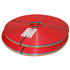 Flat ribbon cable TLWY; with 8 separately insulated copper wires; cross section 0.50mm2; AWG 20; 500V; -40+105 deg.C; 50m.