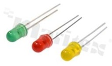 Dioda LED; 4.8mm; Niebieska 464-474nm; super-jasna; typ. 500mcd; water clear; 100 stopni; STRAW HAT