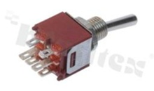 Toggle switch; 2 positions; 8.3 x 5.2mm; pin terminals SPDT; metal lever; 3A/125V