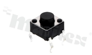 Tact Switch; THT; dimensions 6.0x6.0; h=5mm; vertical; operating force 160gf; button: round