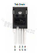 Transistor N-MOSFET SiC; unipolar; 1200V; 40mOhm; 66A; 326W; -40+175 deg.C; THT; TO-247-4