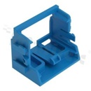 Adapter; for 10-wire connectors from 221 series; 4mm2; snap-in mounting;blue