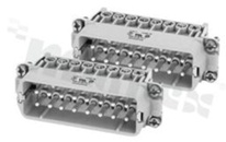 Wkład męski Heavy-Mate seria A; 32-stykowy(2x16+PE); rozmiar: A16; 14A; 250V; kabel 0.25-2.5mm2; styki srebrzone; skręcane