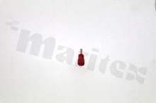 Wire pin terminal; O: 1.9mm; 0.5-1.5mm2; crimped; insulated; for cable; red; Imax = 19A; H:10mm; L=20mm