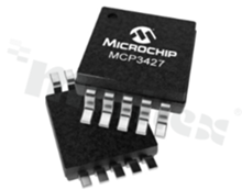Przetworniki analogowo cyfrowe - ADC; MICROCHIP; MCP3427-E/UN; 2-Wire, I2C, Serial; 2.7 V - 5.5 V; Surface Mount; 1