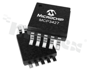 Przetworniki analogowo cyfrowe - ADC; MICROCHIP; MCP3427-E/UN; 2-Wire, I2C, Serial; 2.7 V - 5.5 V; Surface Mount; 1