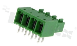 Pluggable terminal block; 3.50mm pitch; 4-ways; female; p.bronze contacts; angular; p.bronze contacts; UL 300/8A; TUV 250V/7A
