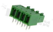 Pluggable terminal block; 3.50mm pitch; 4-ways; female; p.bronze contacts; angular; p.bronze contacts; UL 300/8A; TUV 250V/7A
