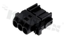 3-pole rectangular connectors - housings Socket Black 0.217 "(5.50mm)