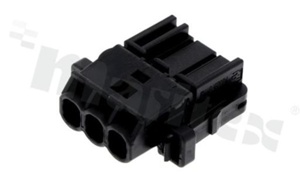 3-pole rectangular connectors - housings Socket Black 0.217 "(5.50mm)