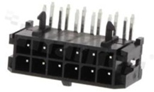 Złącze Kablowe do PCB; w rastrze 3.00mm; 12-stykowe [2x6]; montaż THT; męskie; poziome; dwurzędowe; 250V/5A