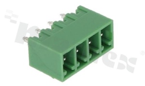 Pluggable terminal block; pitch 3.81mm; 4-ways; male; straight pin header; closed type; UL 300V/8A; TUV:250V/7A