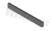 Pin Header; pitch 1.27mm; 1x32 pins; assembly: SMD; female; straight; single row